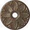 Ekena Millwork Milan Ceiling Medallion (Fits Canopies up to 4 5/8"), 24 1/2"OD x 3 1/2"ID x 1"P, Warm Silver CM24MIWSS - alternate 1